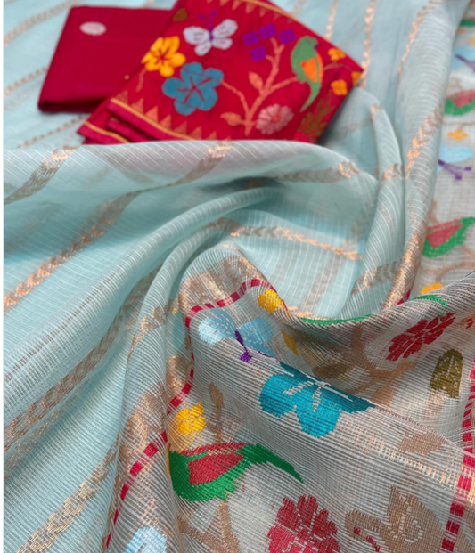 Hand-loomed Zari Kota Saree