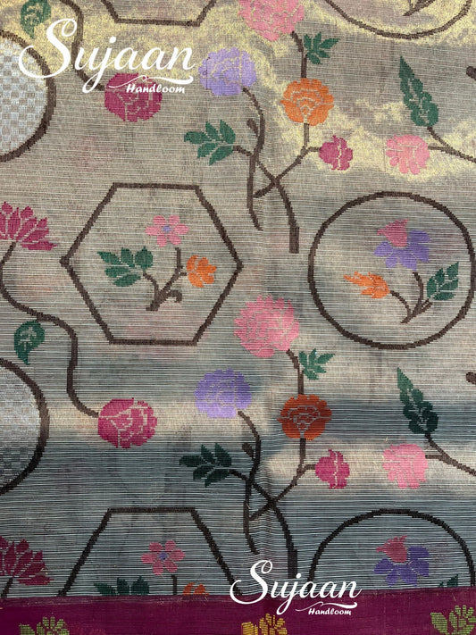 Closeup View: Handloom Saree