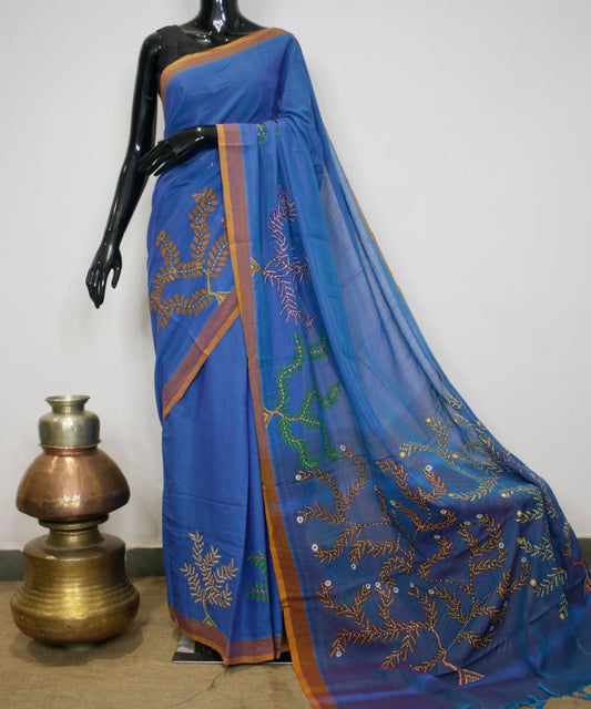 Bhil Hand Painted Saree
