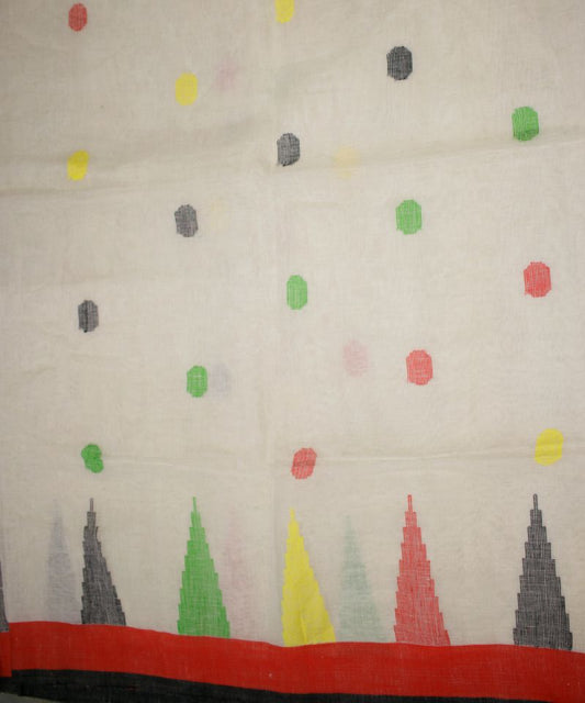 Handwoven Linen Saree