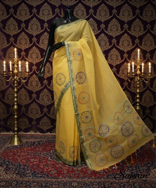 Bhil Hand Painted Saree