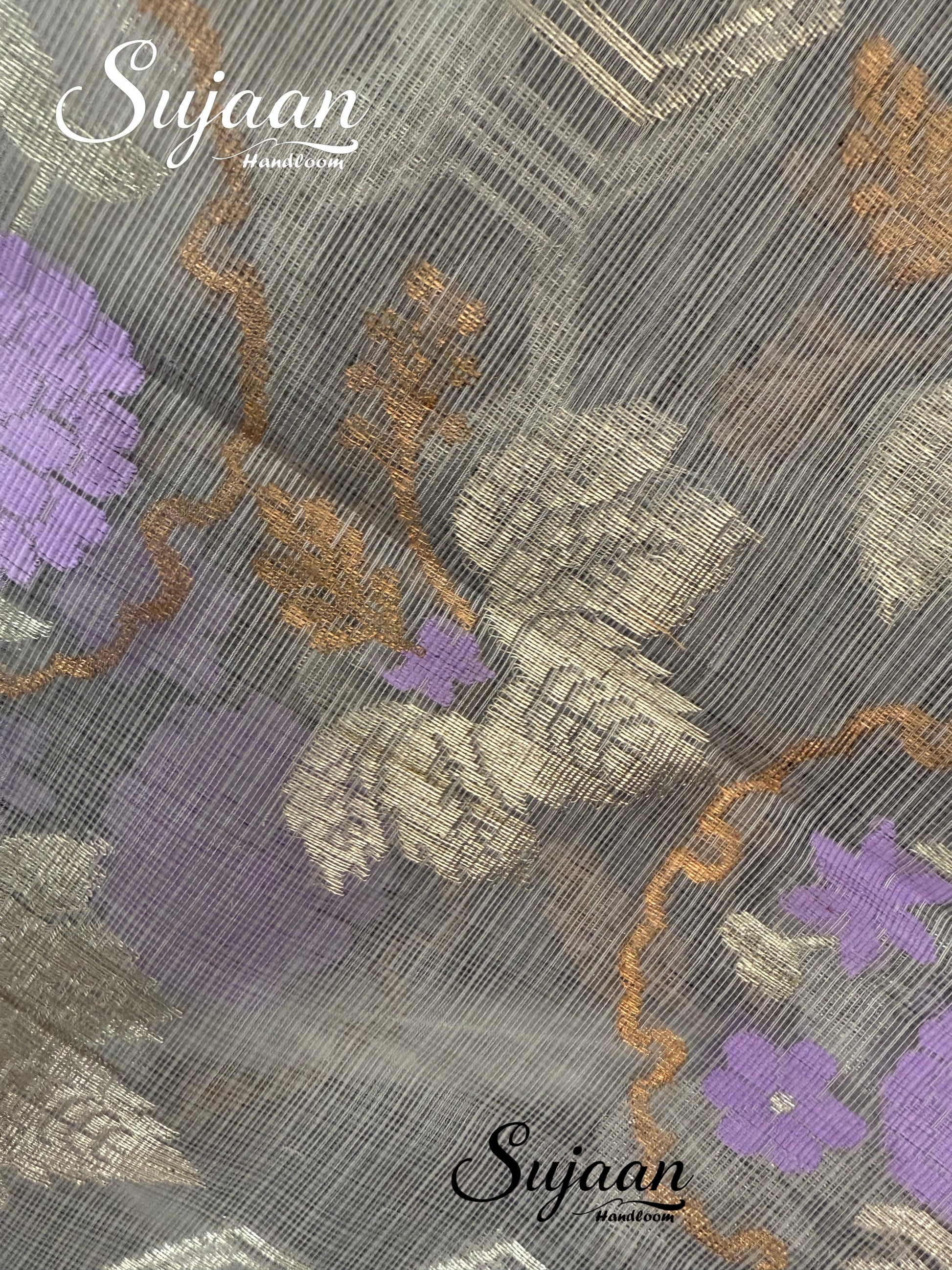 Closeup View: Zari Kota Saree