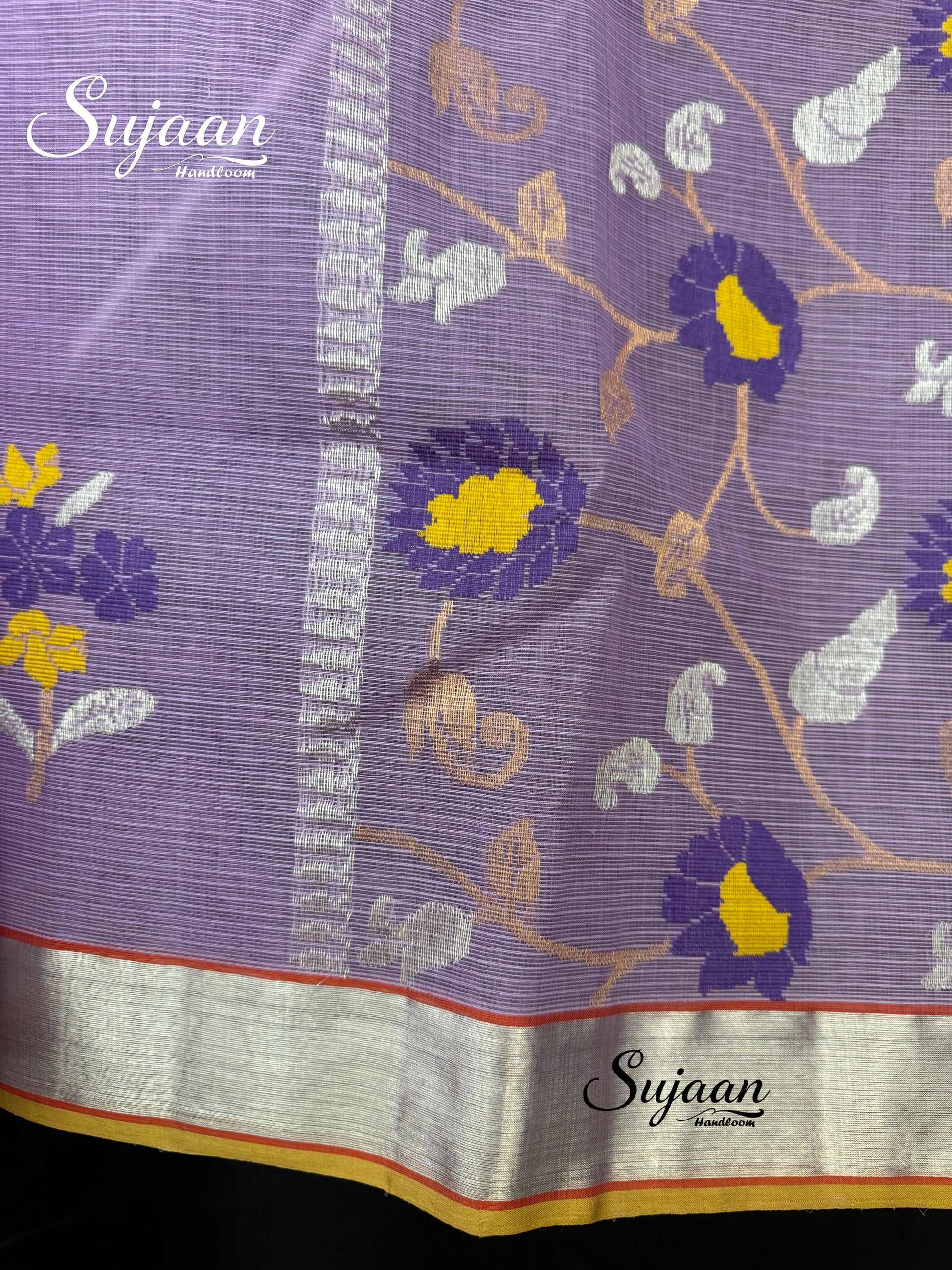 Border View: Lavender Saree