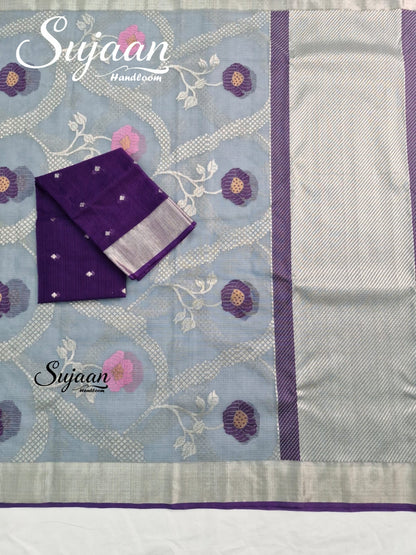 Full View: Zari Kota Saree