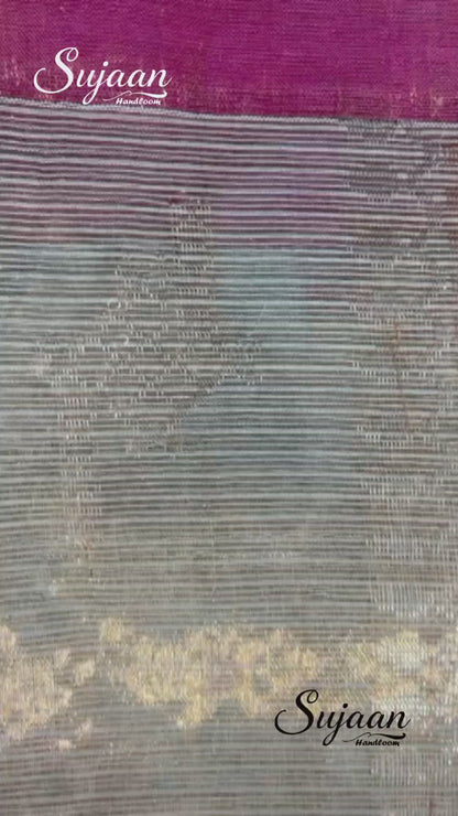 Full View in video: Handloom Gold Zari Kota Silk Designer Saree