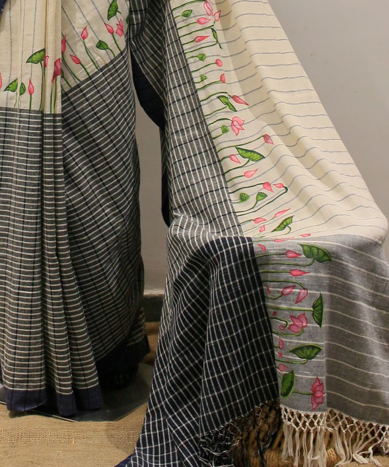 Artistic Handloom Cotton Saree