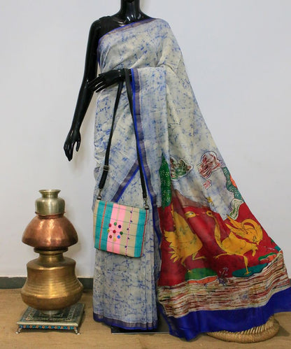 Pictorial Bird Motif Pallu