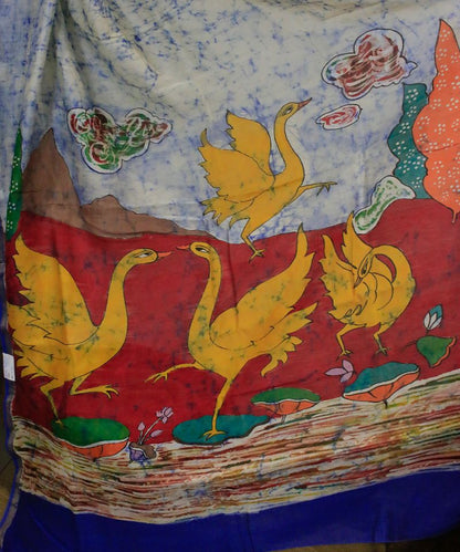 Hand Drawn Batik Saree