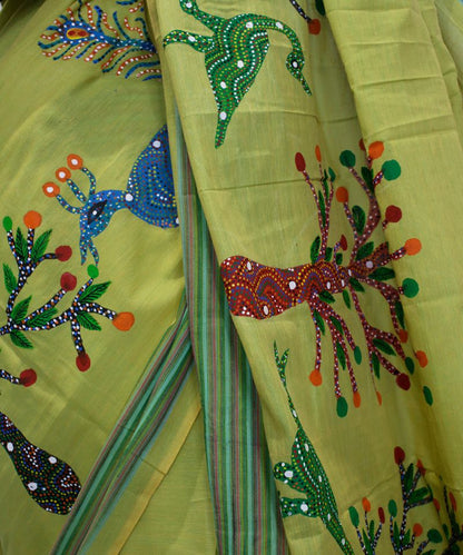 Bhil trible art saree