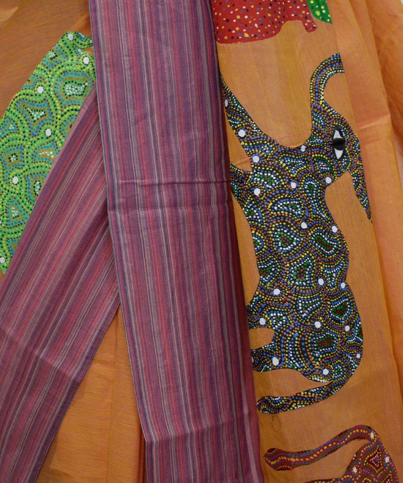 Hand Painted Cotton Saree